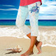 Hot selling personalized, comfortable, and casual design with contrasting color printed micro elastic leggings