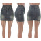 New Women's Spring/Summer Slim Fit Fashion High Elastic Wrapped Hip Denim Short Skirt