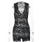 New lace perspective V-neck jumpsuit
