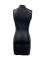 Artificial leather tight fitting dress sexy sleeveless club party mini
