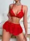 Sexy lingerie (lace+mesh) with T-pants