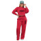 Women's hoodie set with thickened casual two-piece set for autumn