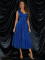 New Women's Amazon One Shoulder Sleeveless Dress Slim Fit Mid length Dress