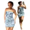Hot selling strapless slim fitting 3D pocket dress