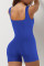 Solid color tight sports jumpsuit