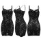 Lace suspender wrapped buttocks dress for women