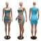 Fashionable hip wrap A-line dress for women