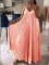 Long V-neck beach strap long dress for foreign
