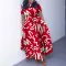 Temperament tied African oversized short sleeved large hem foreign trade dress