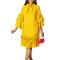 Fashionable and casual style with ruffled flared sleeves in large size