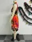 Printed sleeveless strapless small V-neck vest style dress
