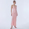 New V-neck dress with suspender, fashionable and casual style, backless long skirt