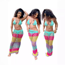 Summer Knitted Hand Hook Strap Hot Selling Beach Bikini Three Piece Set