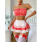 Sexy and seductive lingerie set of 5 pieces, passionate uniform and maid outfit