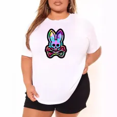 Fashionable casual oversized women's clothing with printed round neck short sleeved oversized T-shirt