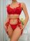 Sexy and Fun Underwear Lace Perspective Temptation T-shaped Waist Sealing Three Piece Set