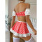 Sexy and seductive lingerie set of 5 pieces, passionate uniform and maid outfit