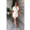 Urban style shirt short sleeved shorts printed two-piece set