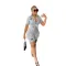 Urban style shirt short sleeved shorts printed two-piece set