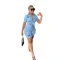 Urban style shirt short sleeved shorts printed two-piece set