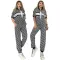 Commuter Fashion Casual Print Sports Short sleeved Two Piece Set