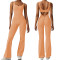 Sexy and fashionable solid color women's jumpsuit