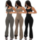 Sexy and fashionable solid color women's jumpsuit