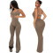 Sexy and fashionable solid color women's jumpsuit