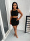 Sexy Knitted Hollow Vest Skirt Set of Two