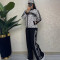 Fashionable and trendy temperament set with wide legs, casual comfort, and high-end feeling two-piece set