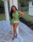 women's new casual vest and shorts set