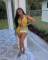 women's new casual vest and shorts set
