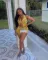 women's new casual vest and shorts set