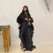 Feather V-neck One Size Dress Long Dress