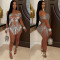 Fashionable women's clothing sexy hot diamond perspective dress short skirt