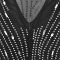 Solid color mesh hot diamond dress length