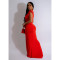 Women's deep V-neck sexy short sleeved dress for women