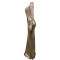 High slit hot diamond perspective dress