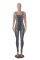 Jumpsuit with threaded square neck, backless and buttocks lifting, slim fit sports jumpsuit