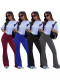 Dropping and elastic peach buttocks fitness running flared pants TROUSERS