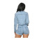 Women's casual distressed denim shorts set