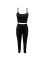 Slim fit sports outdoor pants set with camisole vest