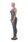 Jumpsuit with threaded square neck, backless and buttocks lifting, slim fit sports jumpsuit