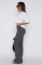 Dropping and elastic peach buttocks fitness running flared pants TROUSERS