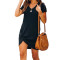 Small V-neck sexy and comfortable casual trend loose fitting dress