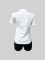 Letter printed short sleeved shorts casual set