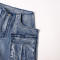 Leisure splicing multi mouth pocket organ jeans and pants