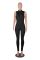 New elastic small pit zipper women's jumpsuit candy multi-color style