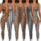 Jumpsuit with threaded square neck, backless and buttocks lifting, slim fit sports jumpsuit