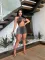Sexy Spicy Girl Super Elastic Sexy Girl Nightclub Wrap Hip Short Skirt